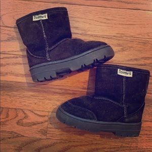 Bearpaw lined suede boots- toddler size 7